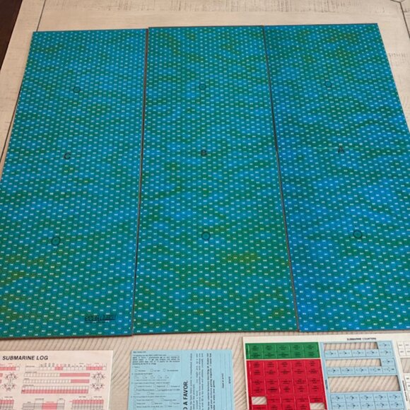 Rare 1977 Avalon Hill Submarine- A WWII Tactical Naval Battle  Unpunched! - Picture 3 of 11